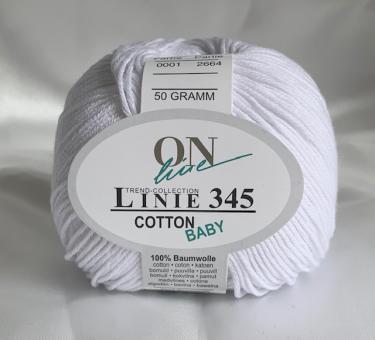 ONline Linie 345 Cotton Baby % 001 weiß  %