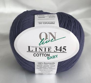 ONline Linie 345 Cotton Baby % 026 dunkelblau  %